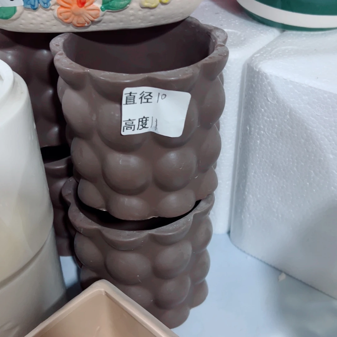 有孔，陶瓷花盆满10米包邮发货