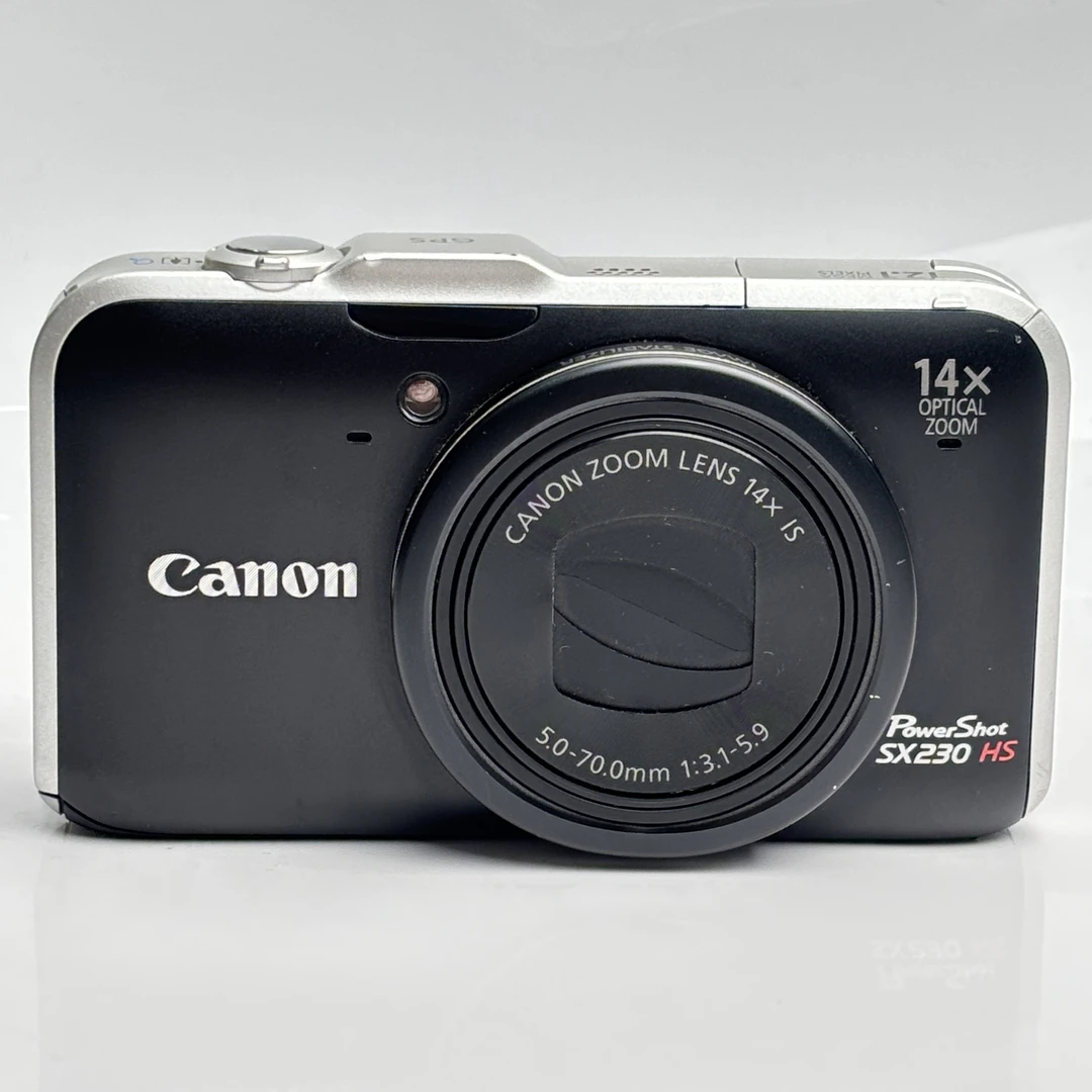 95新 Canon/佳能 sx230黑色1210万像素14倍光学变焦ccd相机