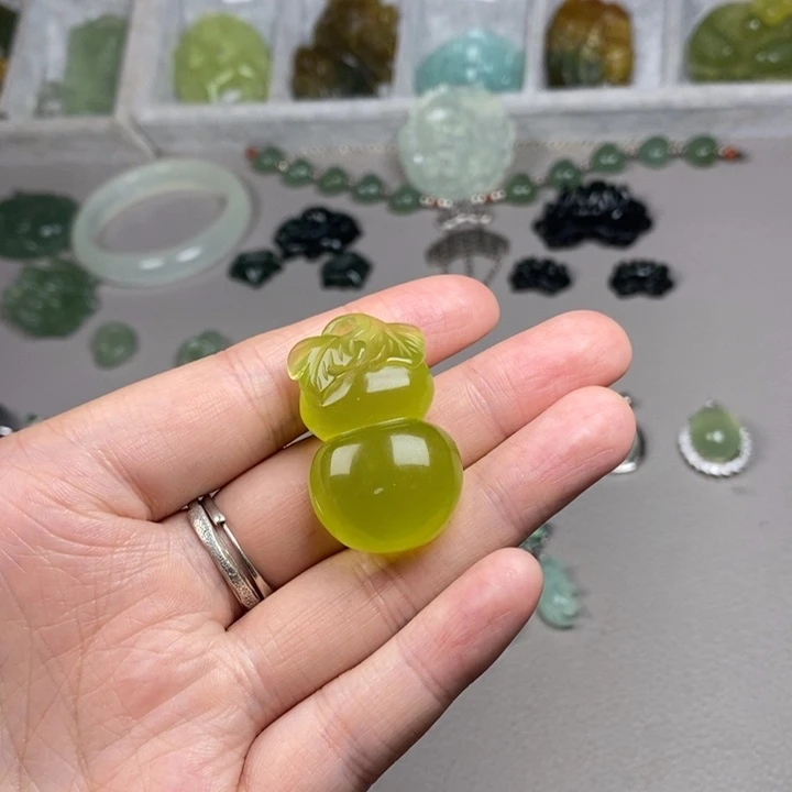 蛇纹石玉未镶嵌挂件耳饰耳环项链