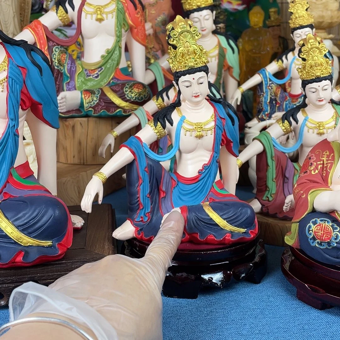 沧***潮石材自在观音摆件20