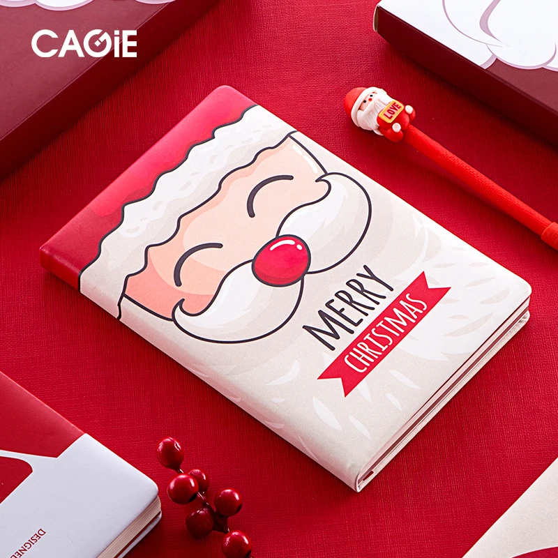 CAGIE/卡杰圣诞节笔记本子记事本少女手帐本礼盒圣诞专属礼品