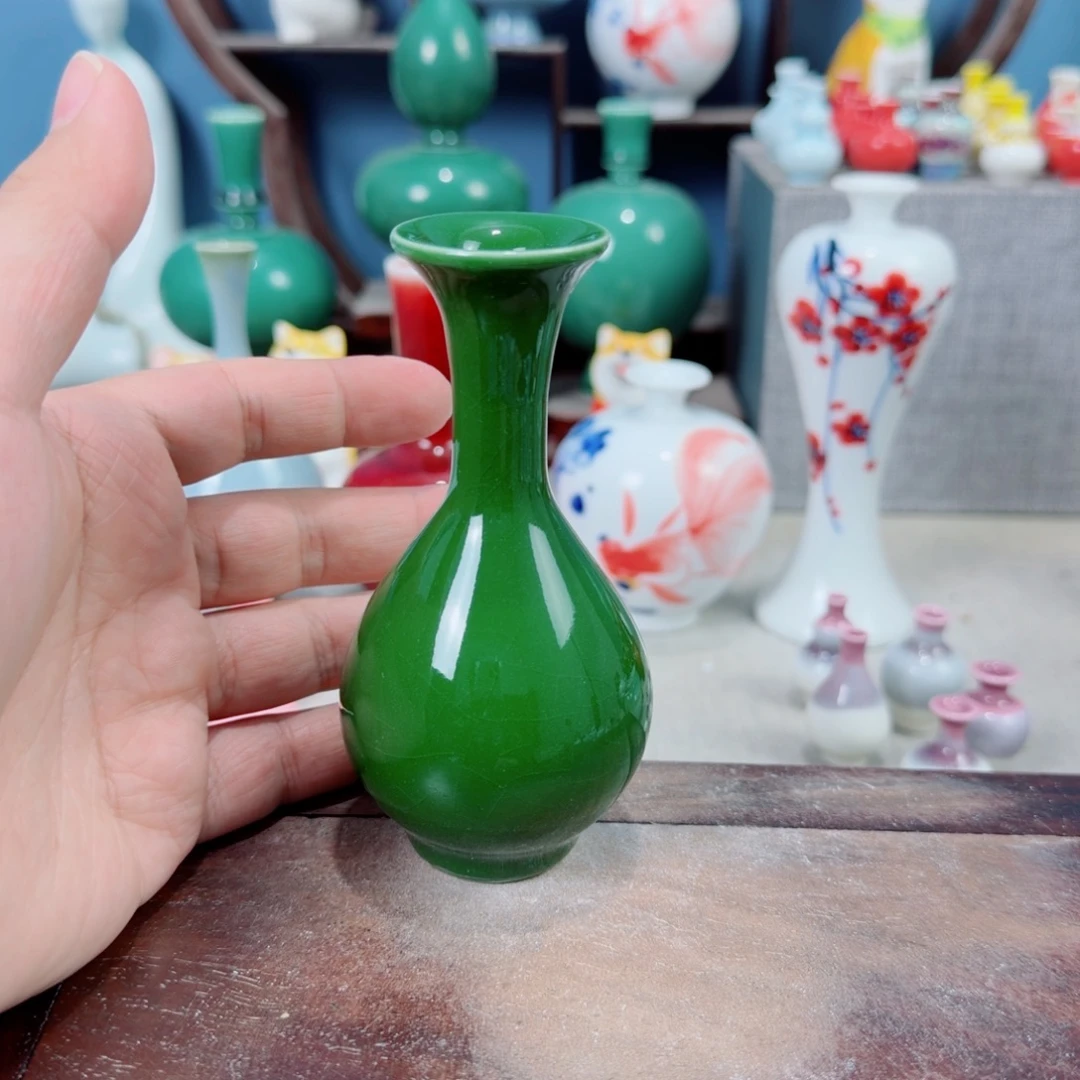陶瓷手工小花器摆件
