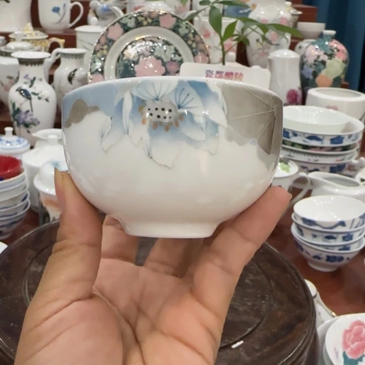 醴陵老瓷厂手绘80毫升