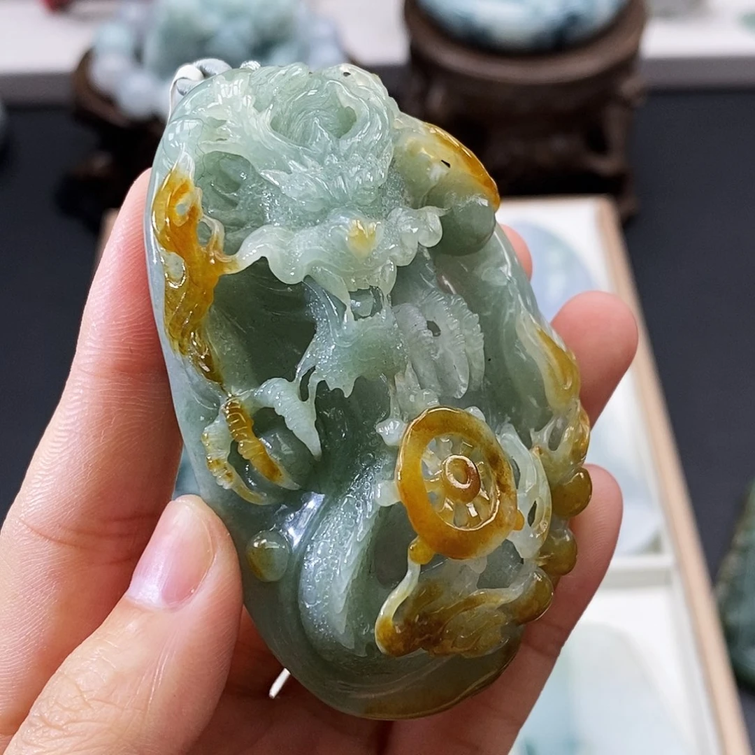 翡翠未镶嵌颈饰勿*缅甸翡翠a货