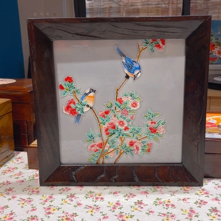一体款瓷板画艺术作品