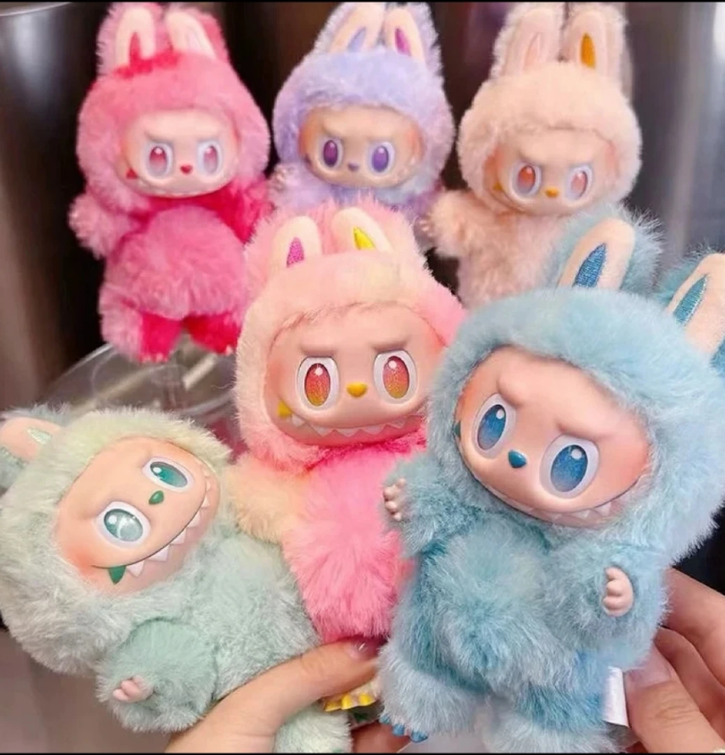 LABVBV拉布三代前方高能搪胶脸挂件玩具毛绒钥匙扣玩具全家福