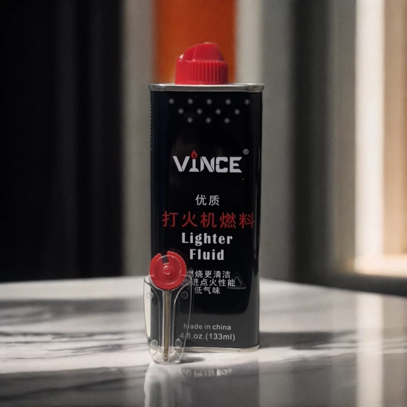 VINCE打火机燃料配棉绳火石优质改进打火性能气味低-火花优品