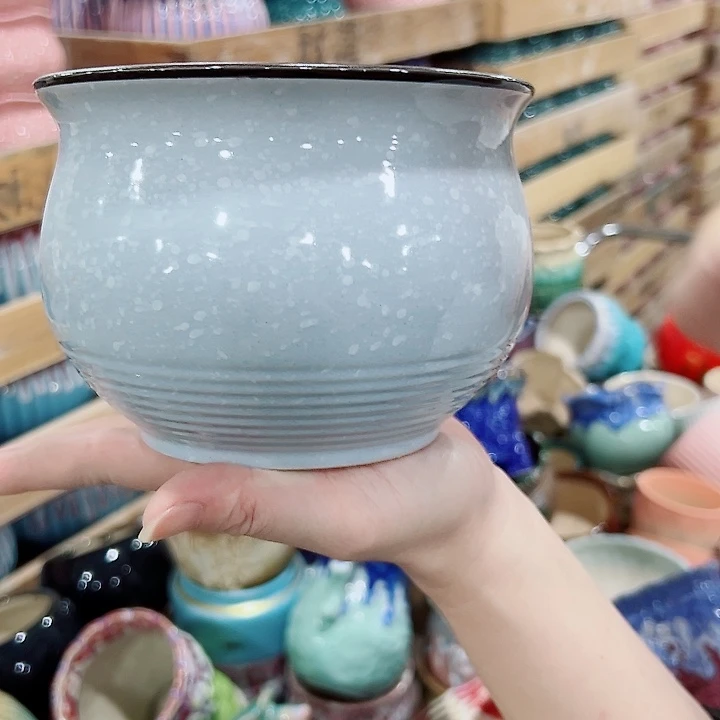 有孔，满10元发货多肉陶瓷花盆