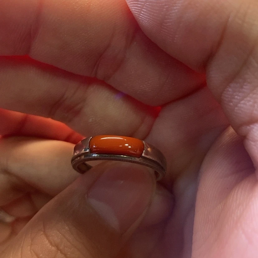 【闪购商品】银S925镶嵌南红玛瑙戒指江****来