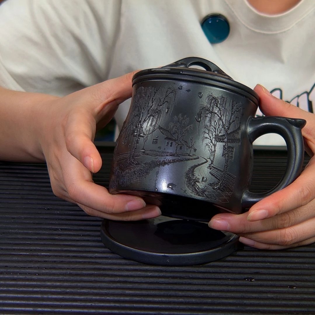 茶杯紫砂高货放漏
