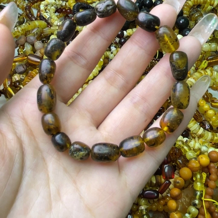 琥珀未镶嵌珠宝奇石