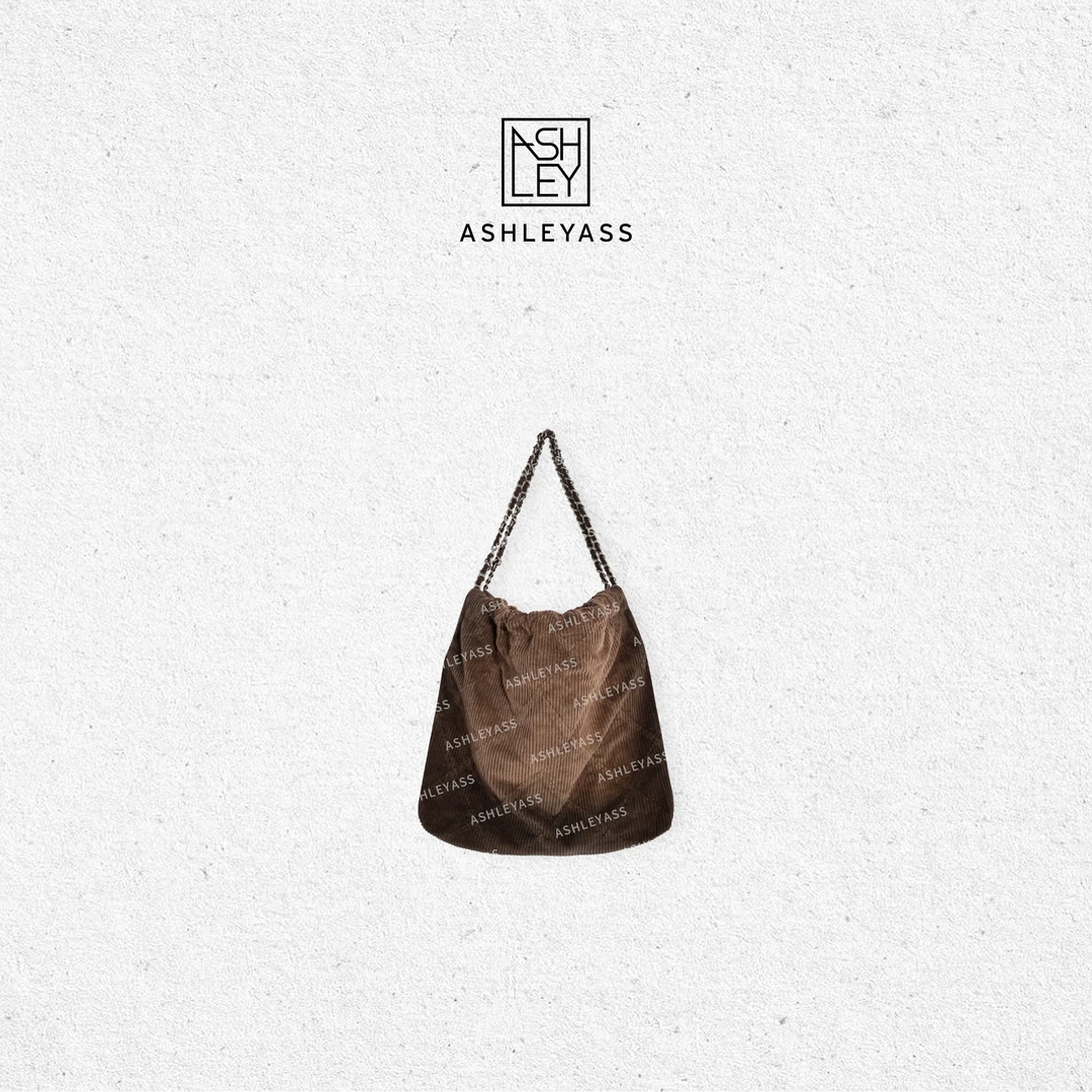 【ASHLEYASS】美拉德色系+灯芯绒料随性慵懒大容量包包LSP420290S
