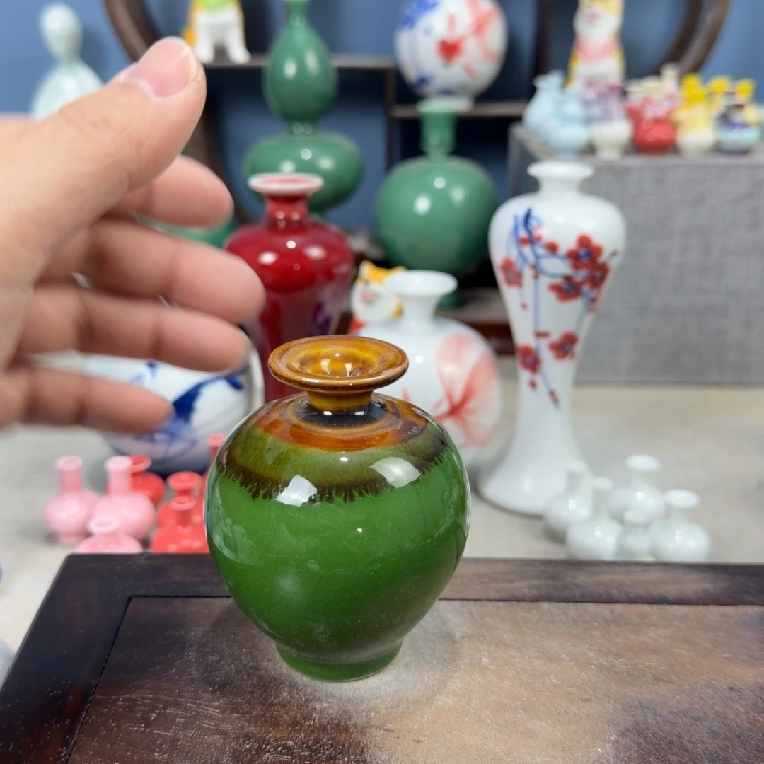 陶瓷手工小花器摆件