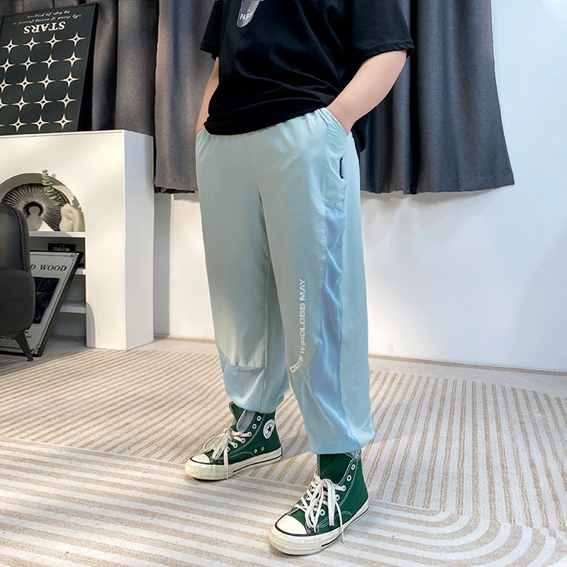 胖童加肥加大高弹速干长裤大码男童冰丝夏薄裤G1KZ1837