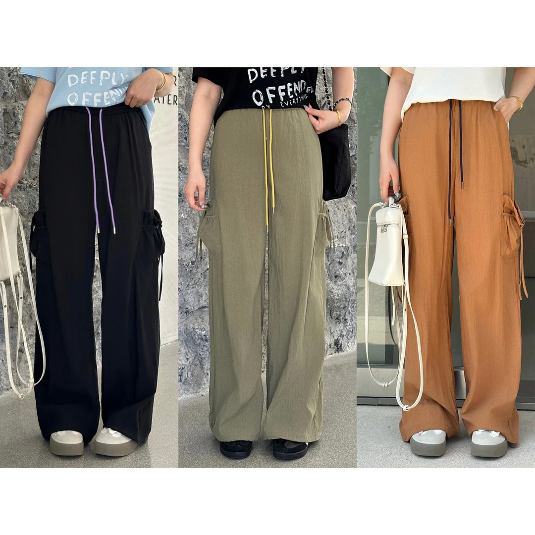 QC杨杨【公路探险家】微胖大码女夏百搭显瘦休闲工装裤ZY505V46