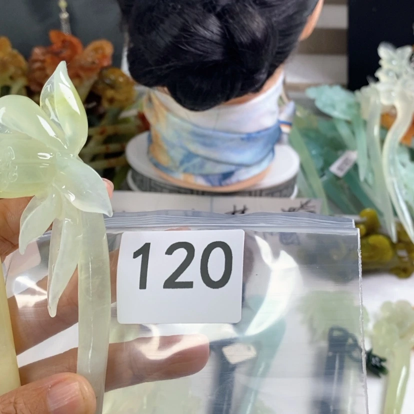 【闪购商品】岫玉发饰未镶嵌猫*觉