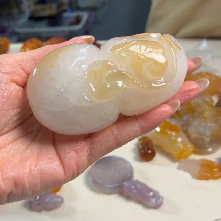 玛瑙/玉髓未镶嵌吊坠(不含链)