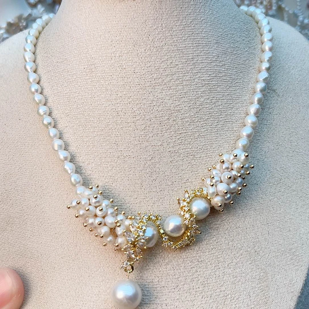 淡水珍珠颈饰未镶嵌