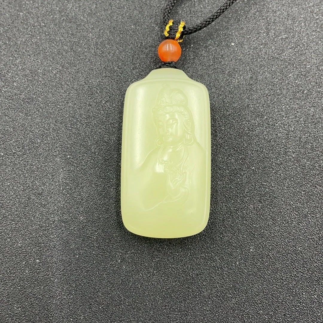 BY0205FWY217 和田玉观音牌