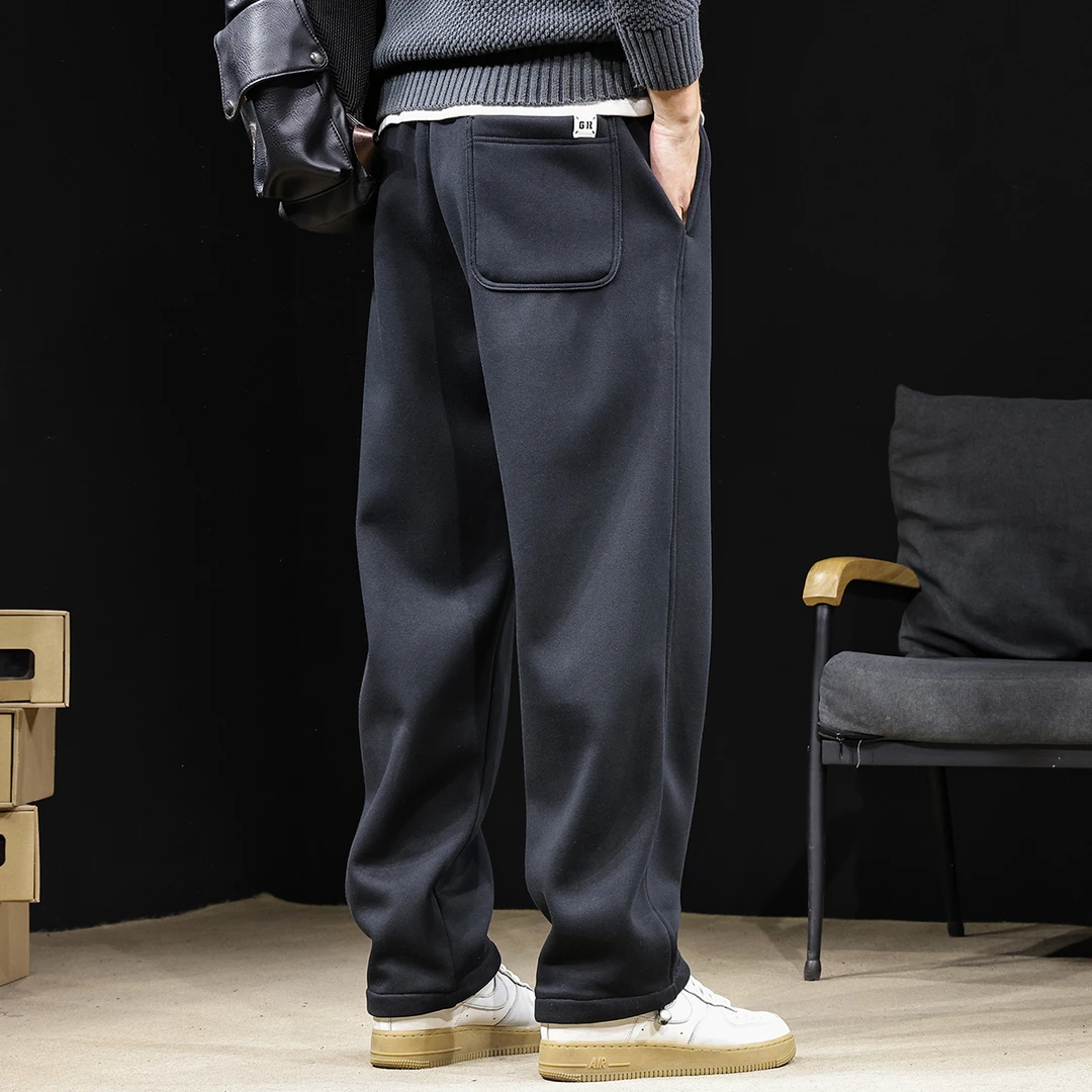 直筒百搭运动裤男2025新款男士收脚卫裤休闲长裤子宽松大码春秋款