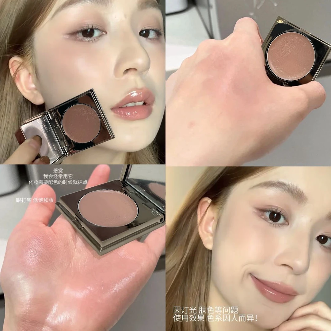 新色～多用膏唇泥口红初美藤尾腮红唇颊两用低饱和美式甜心亚裔