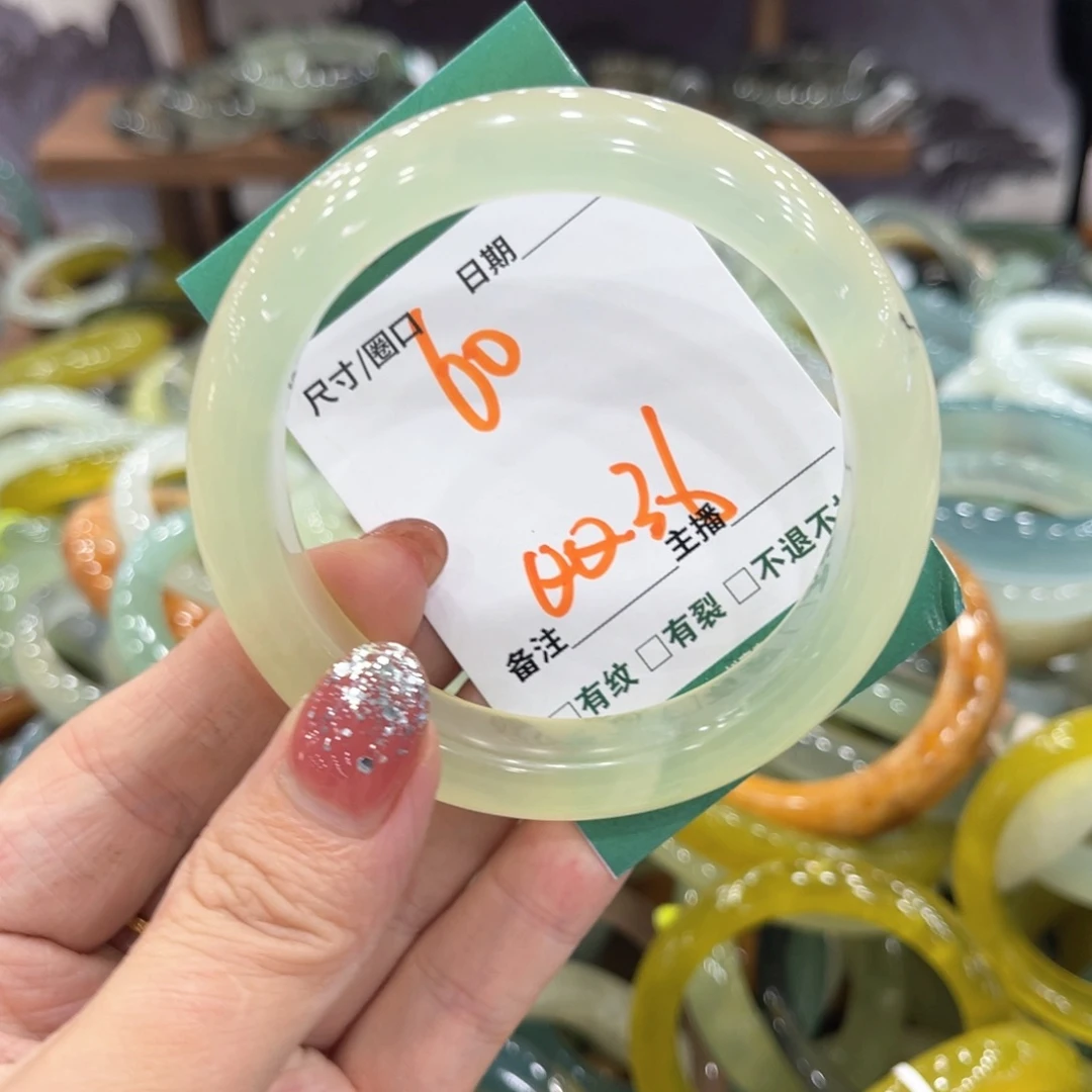 未镶嵌蛇纹石玉手镯手镯