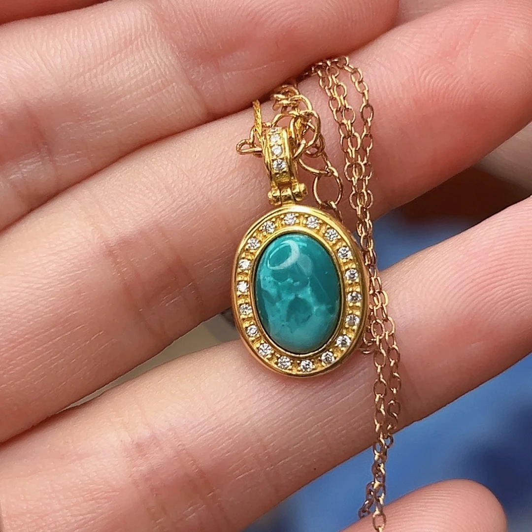 未镶嵌绿松石珠宝奇石