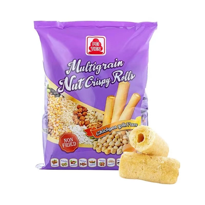 【会员商店】北田综合谷物坚果香脆卷鹰嘴豆蛋黄口味680g（10g*68）【京东顺丰】美食零食