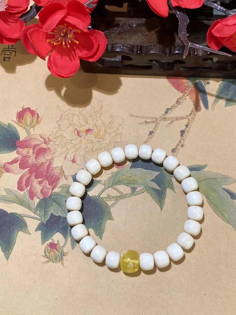 （青黛）蜜蜡猛猛手串F1250