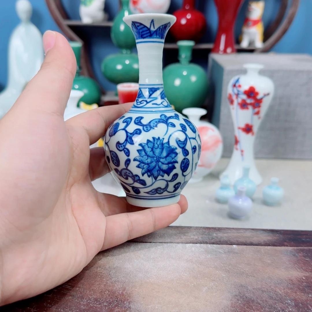 陶瓷手工小花器摆件