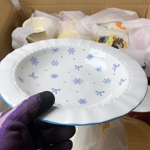 盘陶瓷制品满25拼单发货默认微瑕