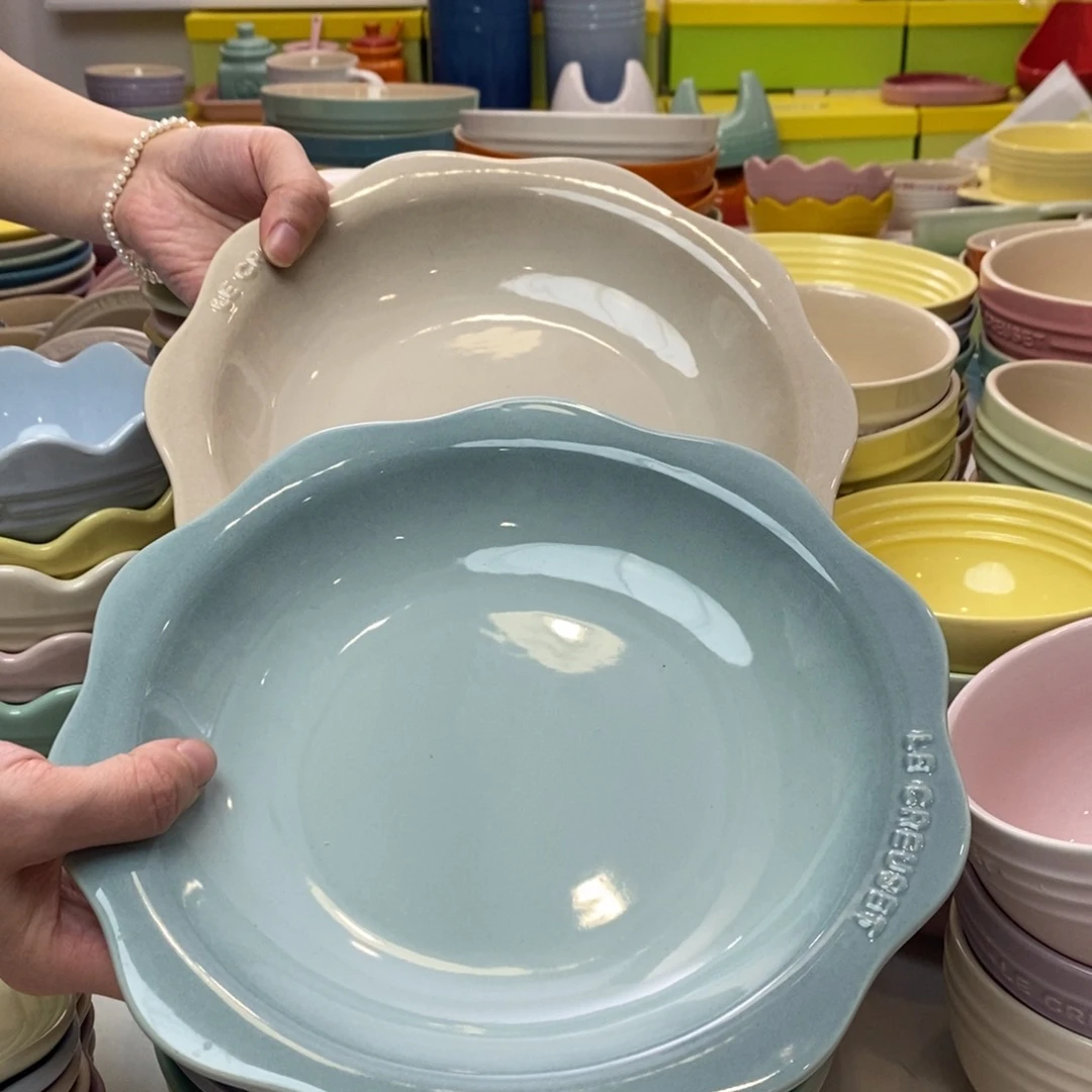 瓷片微瑕2个9英寸大花韵