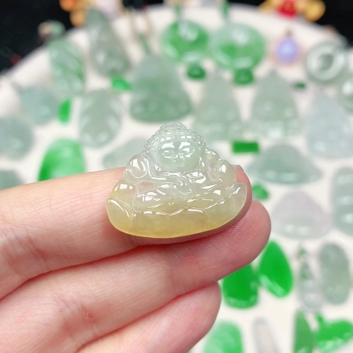 颈饰未镶嵌翡翠缅甸天然A货翡翠