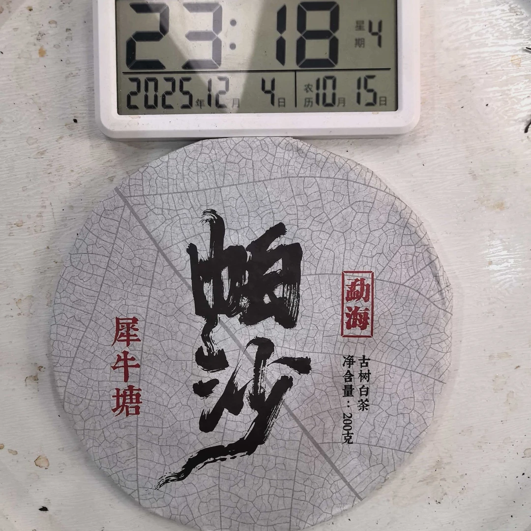 刀刃严选-2528号2021年帕沙犀牛塘古树白茶手撕饼200g12-04