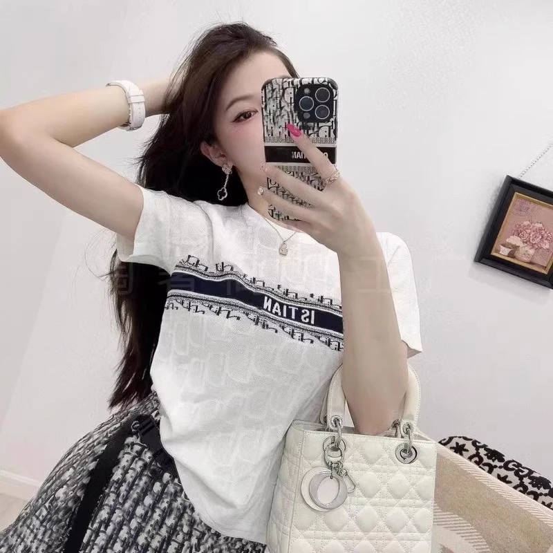 夏季宽松型短袖女显瘦常规款印花减龄新潮风休闲百搭韩版T恤