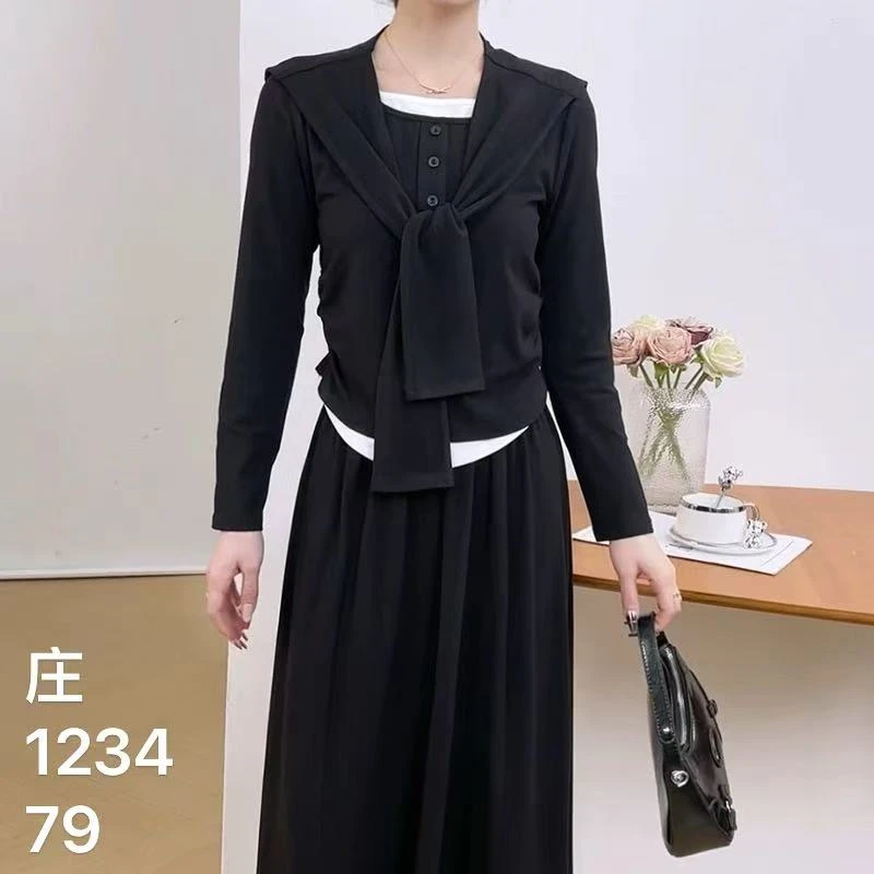 早春春游极简风二件套套装（1234）