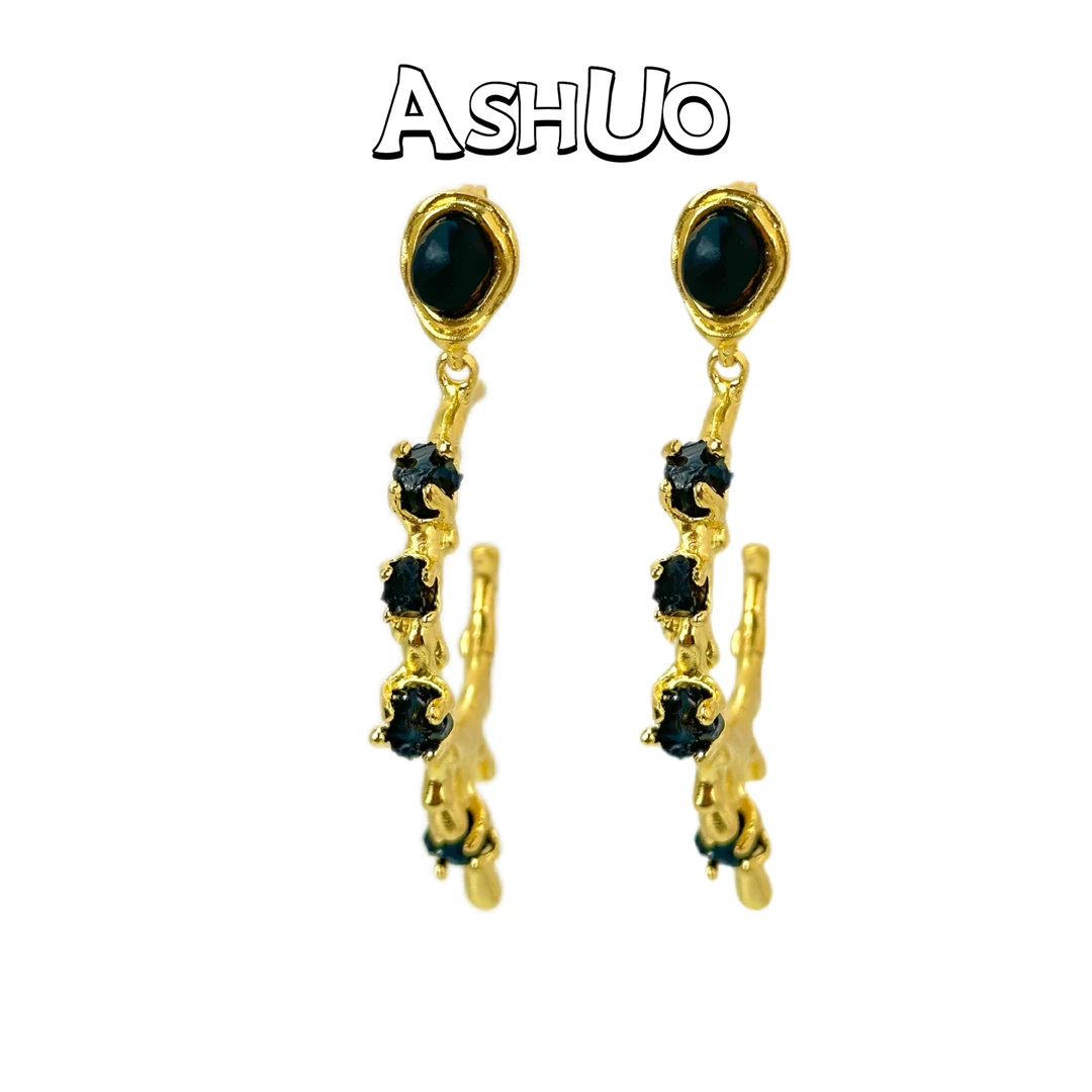 铜合金耳饰 阿烁中古 RockMe  as10497