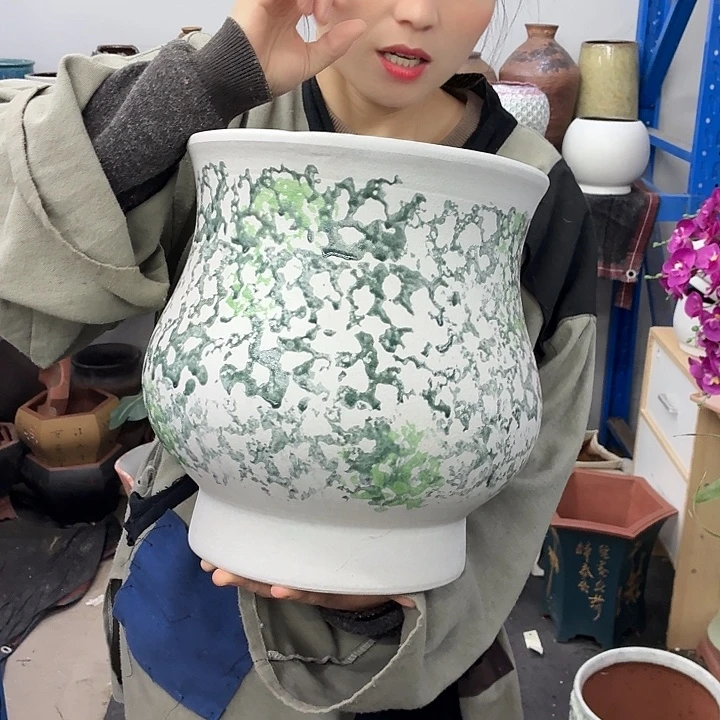 27×30 -粗陶花盆有孔-买买买