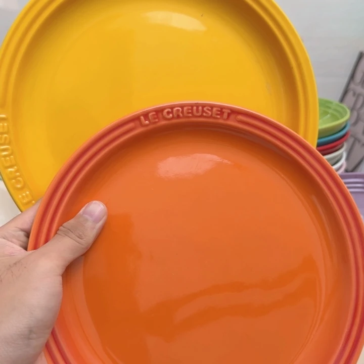 瓷片微瑕2个9英寸牛排盘