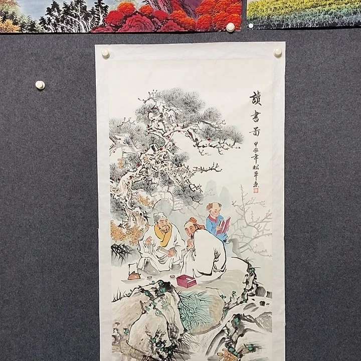 国画四尺人物一副