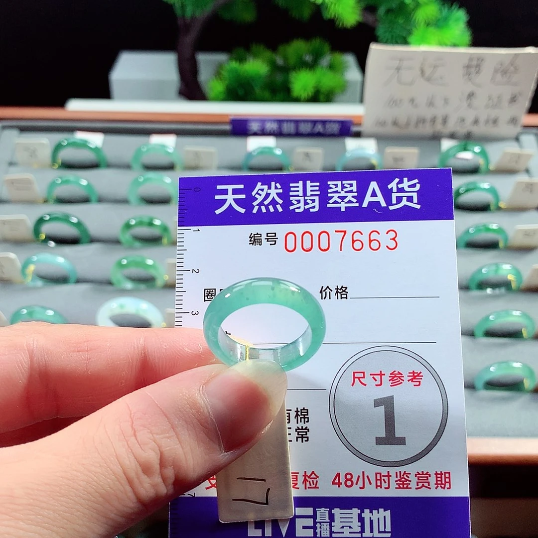 翡翠戒指未镶嵌17号