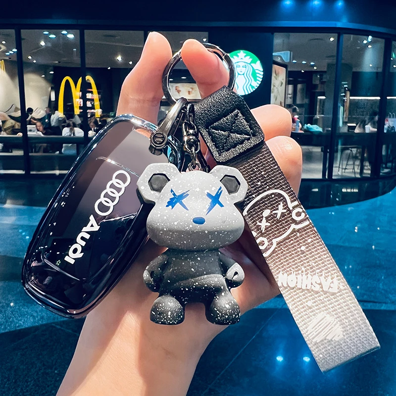 新款奥迪A3钥匙套A6L全包A7L高端Q7壳A8/Q8/Q4车扣Q6男女士保护壳