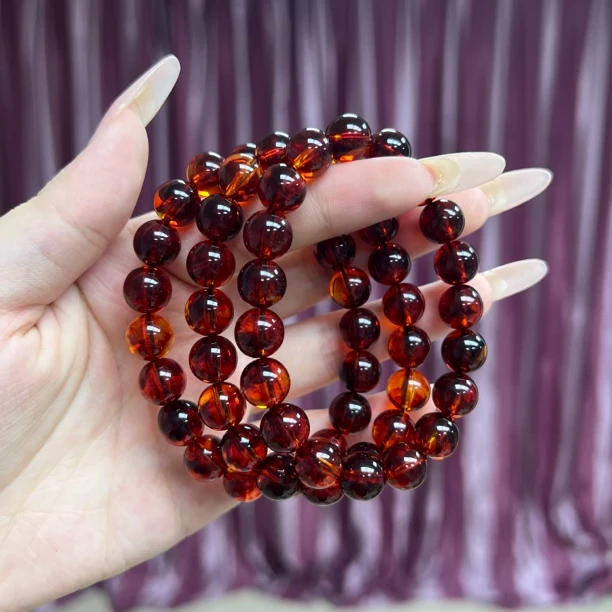 A086血蚕丝10mm单圈手串多样性发一