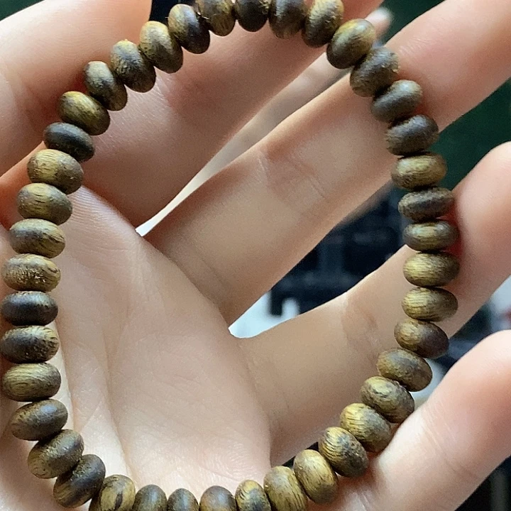 手串沉香奇楠沉香算盘珠单圈
