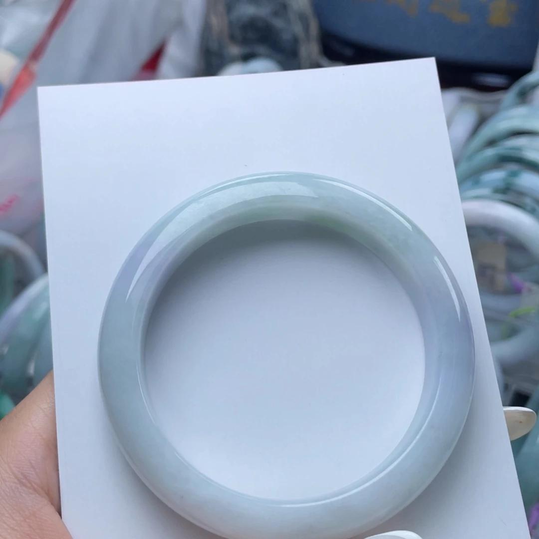 翡翠未镶嵌手镯57.5圈