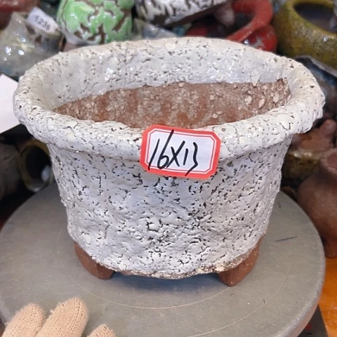 粗陶花盆手工花盆制作