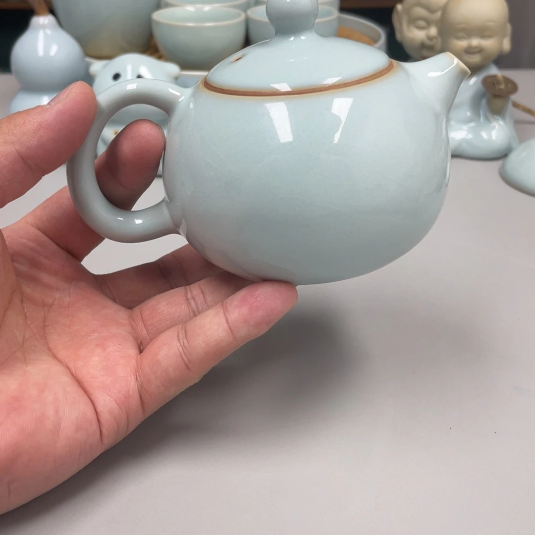 为***生瓷天青色瑕张君老师西施壶