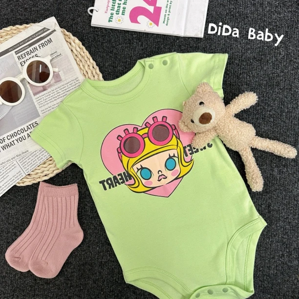 【夏日哺哺2.0】25春夏款宝宝短袖连体包屁衣可爱bubu多巴胺配色