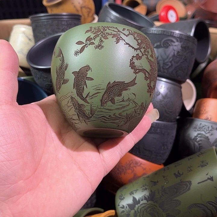 茶杯紫砂全手工紫砂主人杯