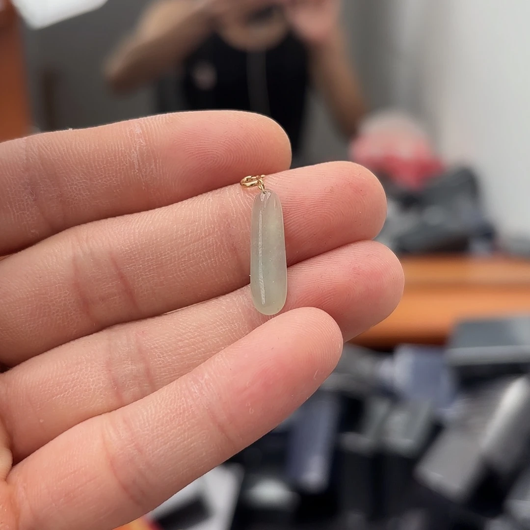 翡翠戒指银S925镀金镶嵌